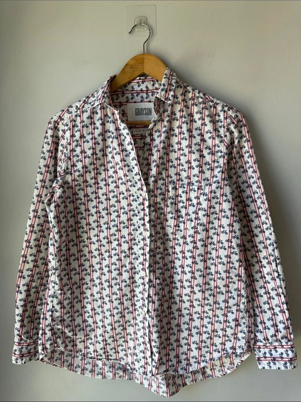 Grayson the Hero Anthropologie Bicycle Button Down Top Shirt